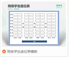 座位表